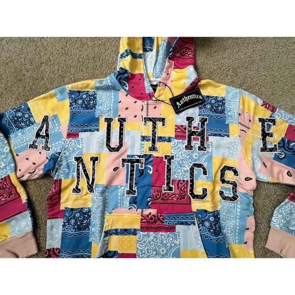 Authentics Color Block Hoodie Original Authentic Pastel Men Size Medium NWTs - Picture 3 of 9